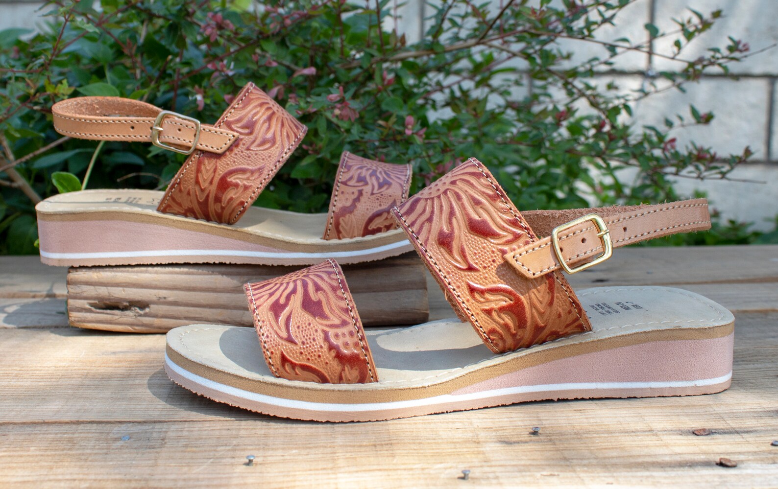 mexican flower sandals