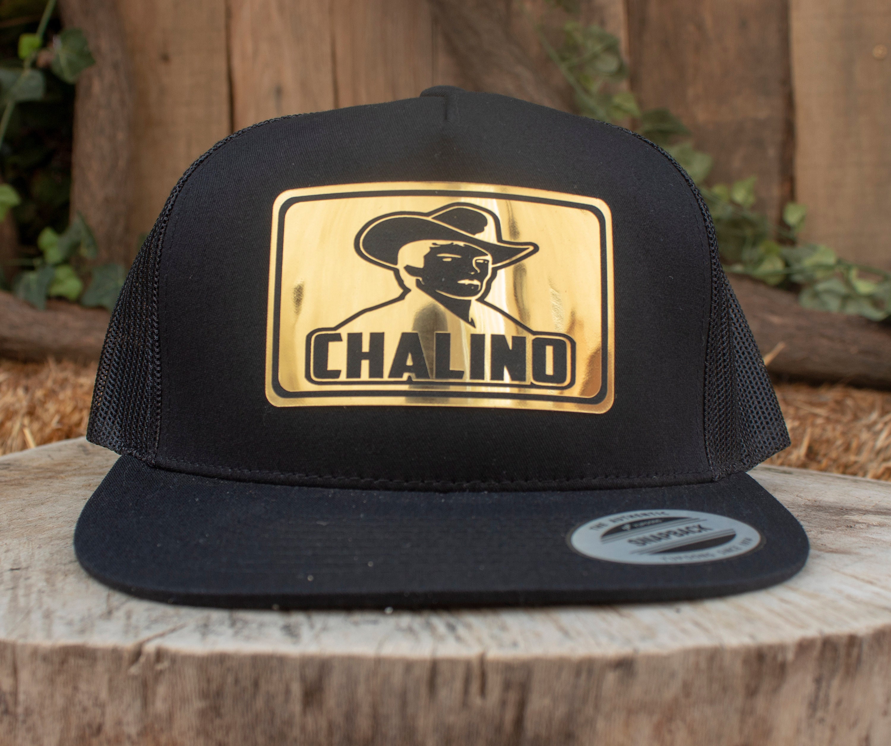 CHALINO SANCHEZ black & gold colored patch SNAPBACK adjustable hat trucker cap Sinaloa