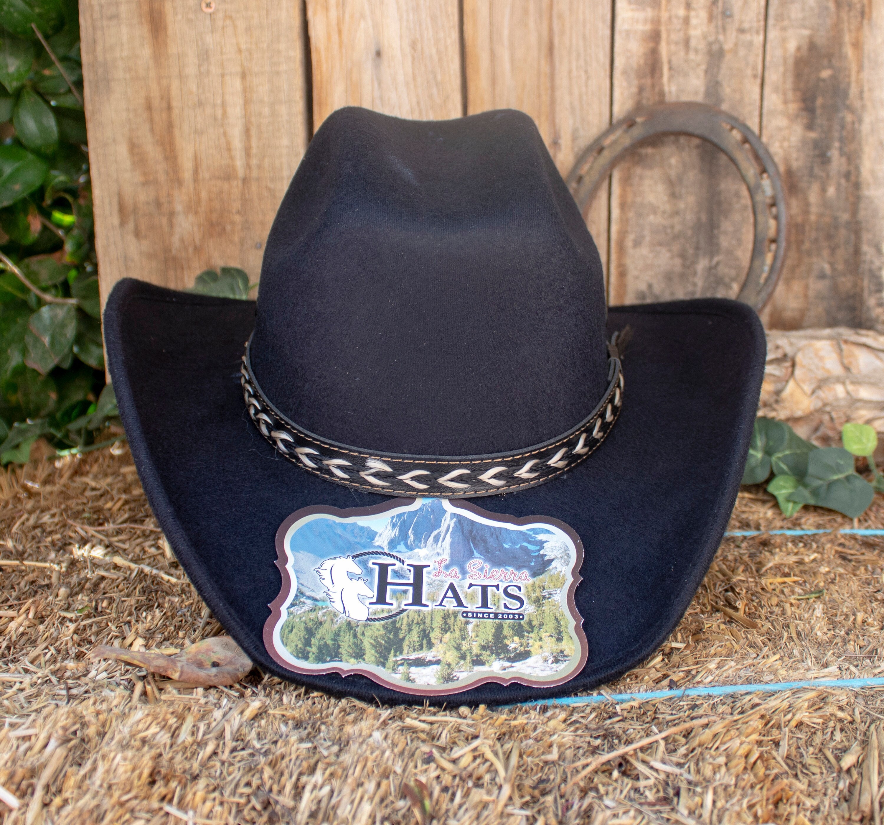 Kids baby boys girls toddler Western Black COWBOY FELT HAT Sombrero rodeo