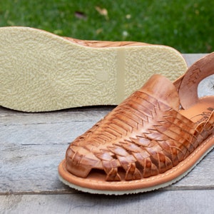 SANDALES MEXICAINES FEMME huarache en cuir faites main image 4