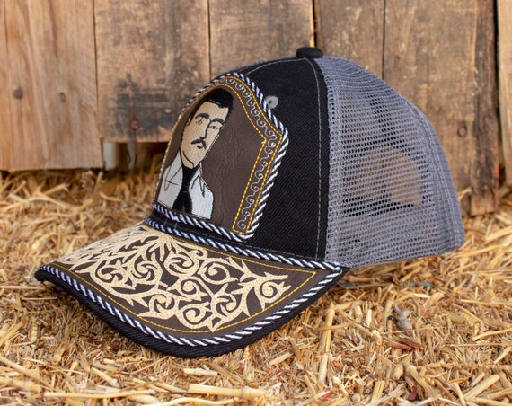 Jesus Malverde Embroidered Snapback Adjustable Hat Trucker Cap Sinaloa