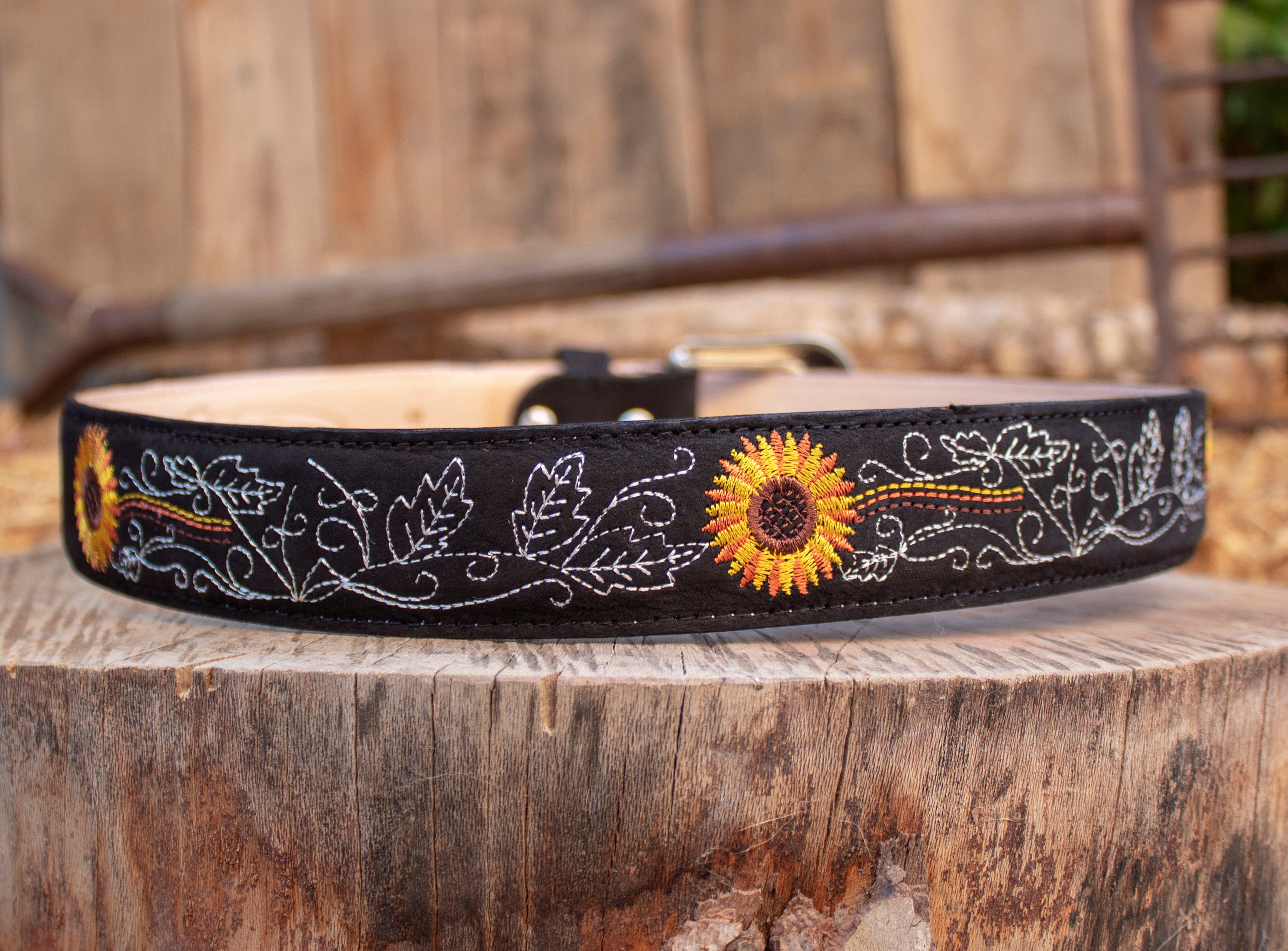 SUNFLOWER TIP END BELT ウエスタンベルト 85 Sunflower Tip End Belt