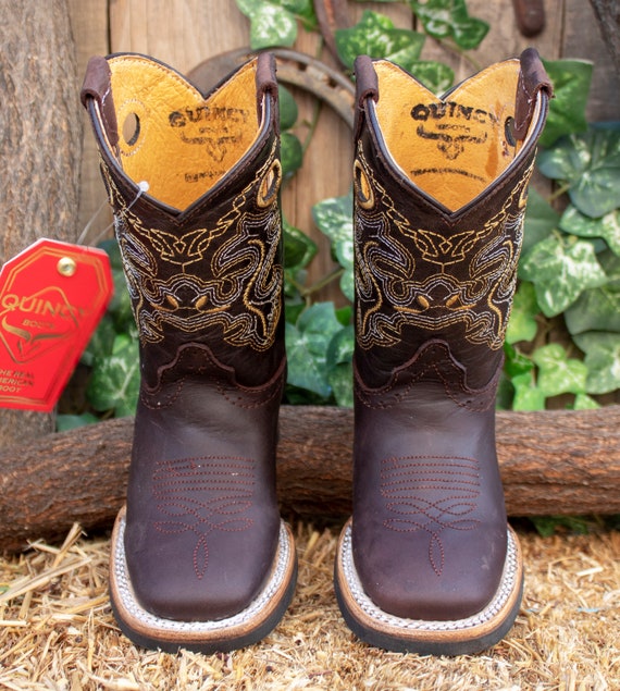Bottes de cowboy à imprimé vache pour tout-petit : chaussures western en cuir - France