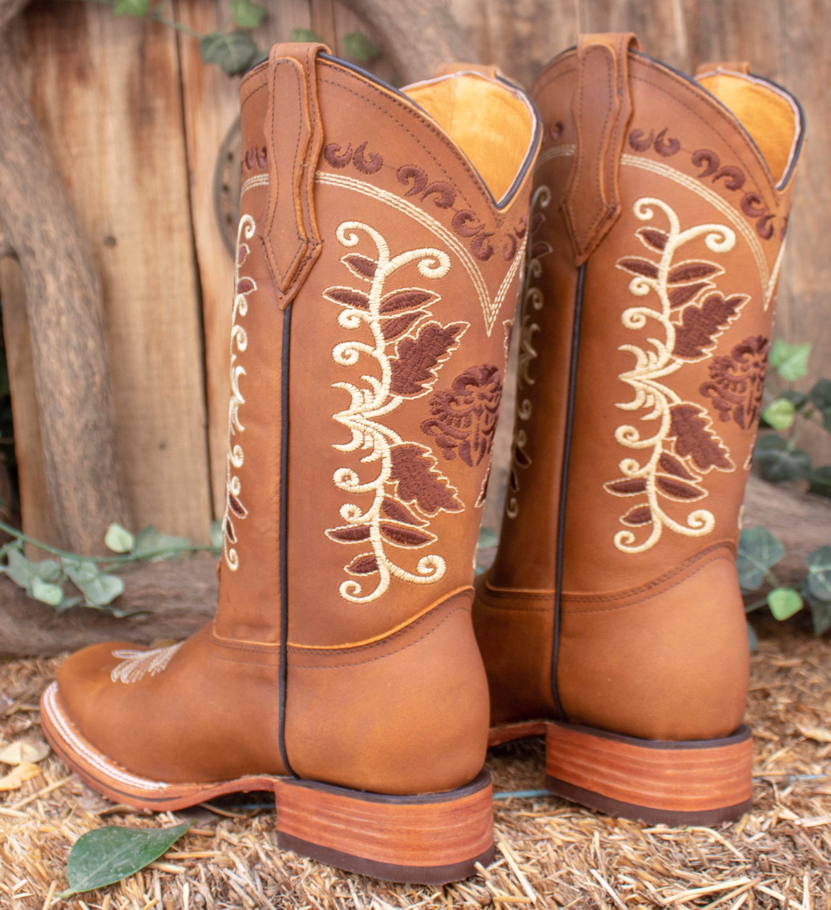 Des Bottes De Cow-boy En Cuir Brun Vintage, Des Chaussures Occidentales Fabriquees Main 191095 86396 Des Bottes De Cow-boy En Cuir Brun Vintage, Des Chaussures Occidentales Fabriquees Main 191095 86396