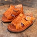 Baby Walker toddler BOYS girls MEXICAN SANDALS huaraches orange/brown 