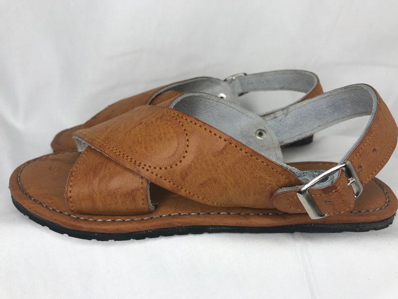 MENS LEATHER 2 STRAP Mexican Sandals With Tire Sole Etsy