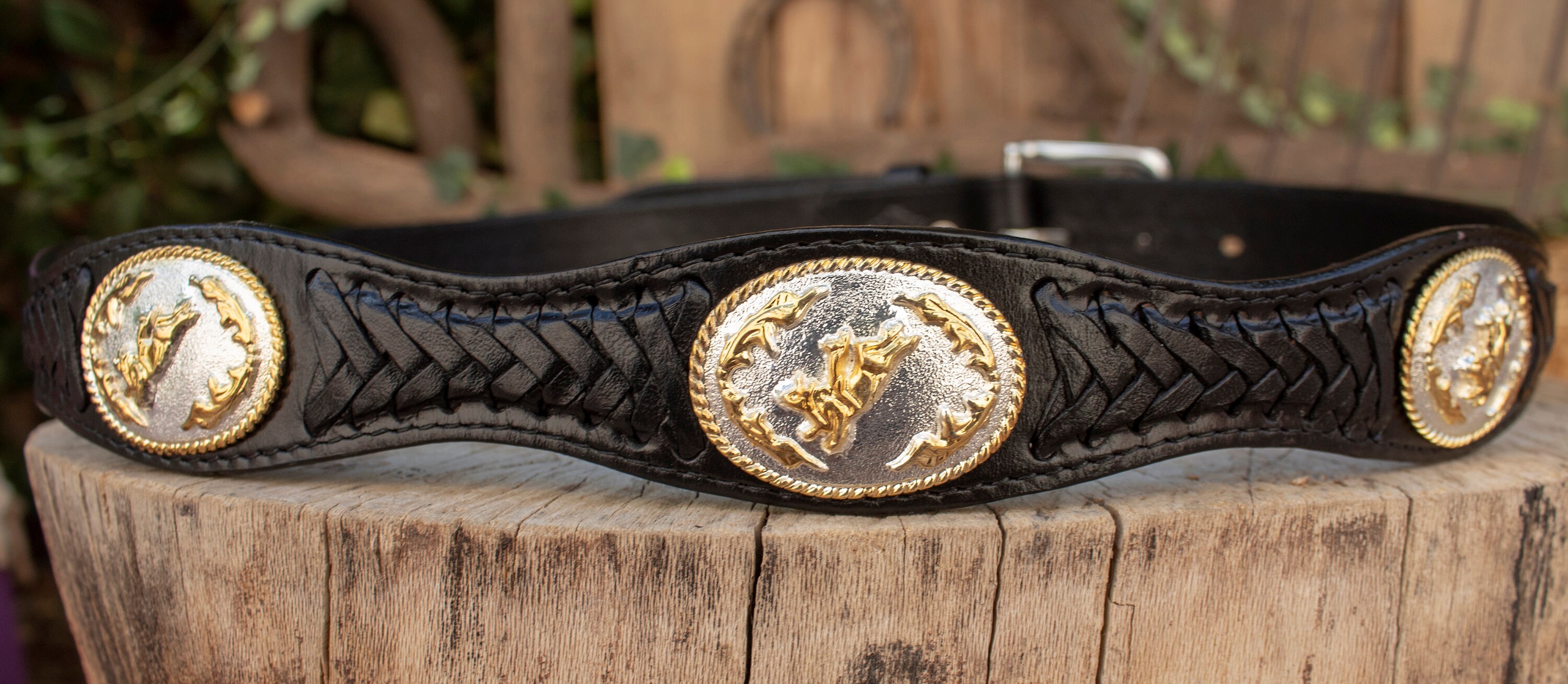 Mens LEATHER CONCHO WESTERN Cowboy Rodeo Belt - Etsy