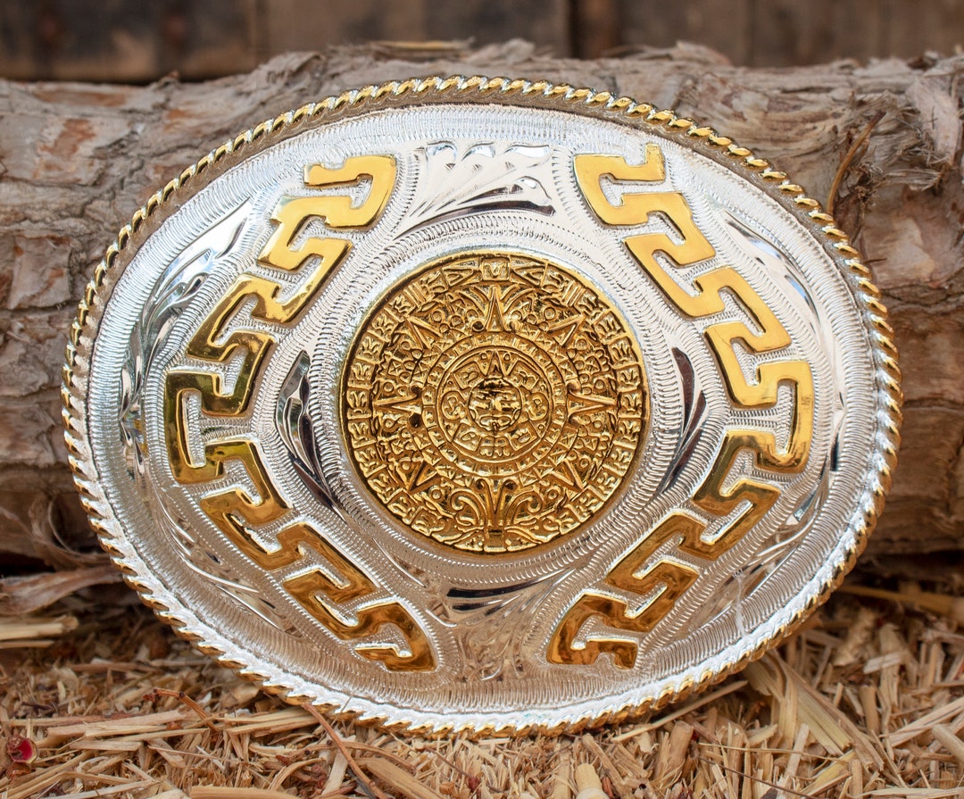 Buy AZTEC CALENDAR Calendario Azteca Cowboy Western Belt Buckle