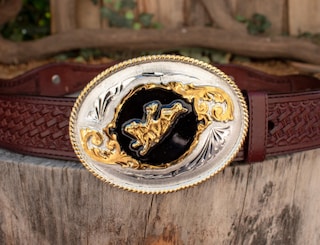 Fibbia Cintura Western Cowboy Con Teschio (Dead Head), In Lega Di Zinco, 7x9 Cm, Per Cinture Larghe 3.8 Cm, Regalo Uomo
