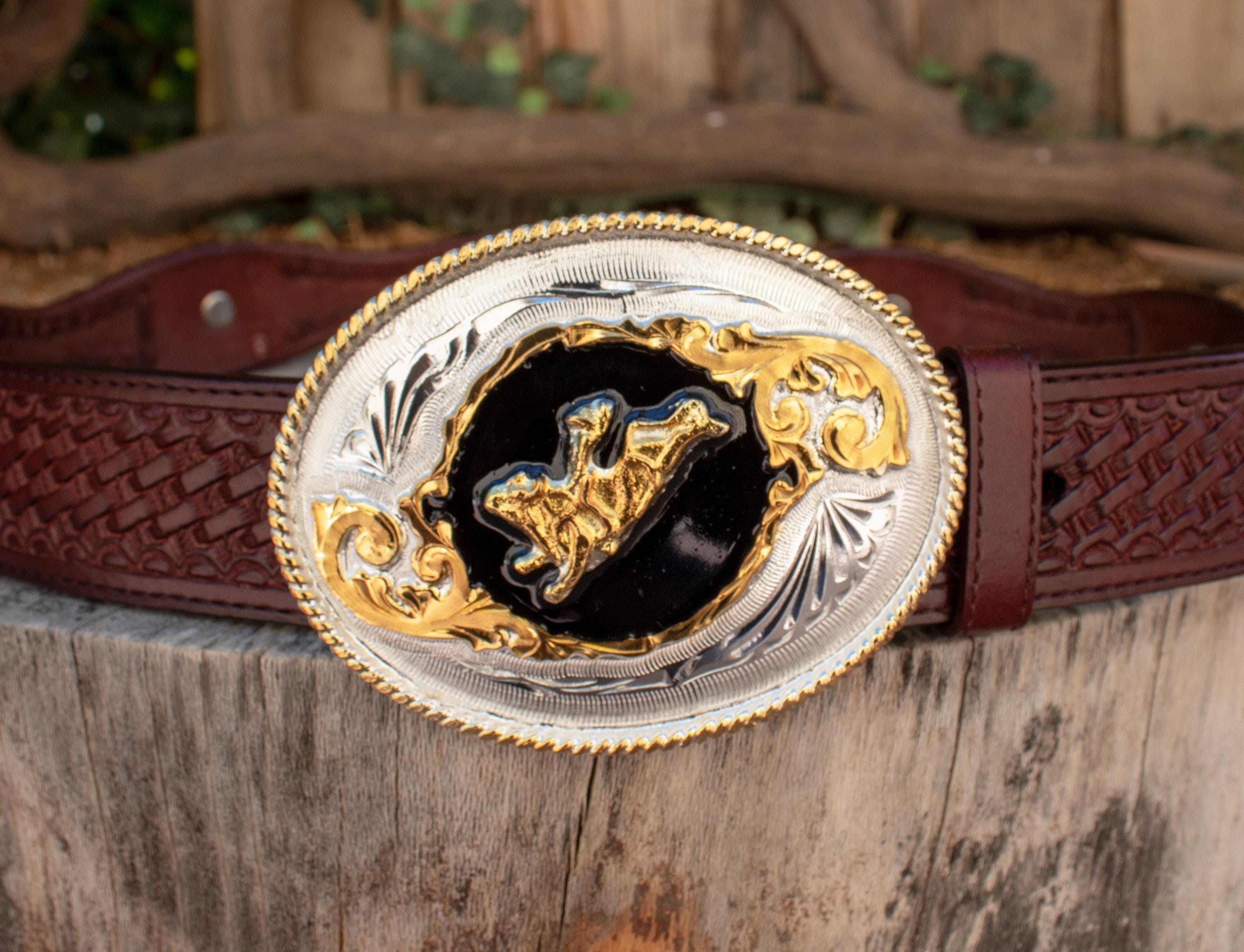 Fibbia Cintura Western Cowboy Con Teschio (Dead Head), In Lega Di Zinco, 7x9 Cm, Per Cinture Larghe 3.8 Cm, Regalo Uomo