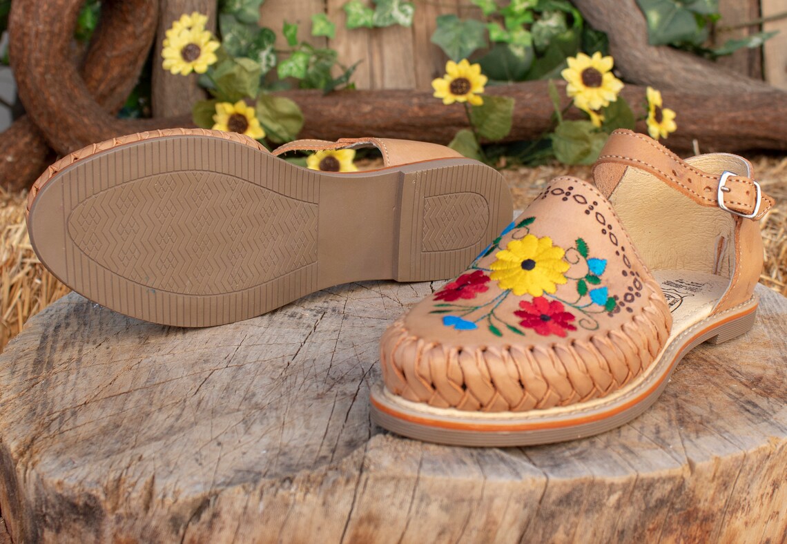 mexican flower sandals