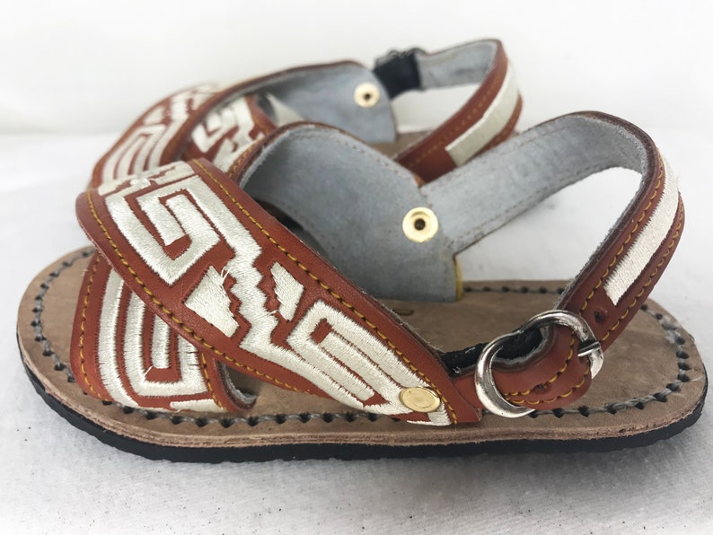 EMBROIDERED BOYS SANDALS huaraches piteado for kids baby Etsy