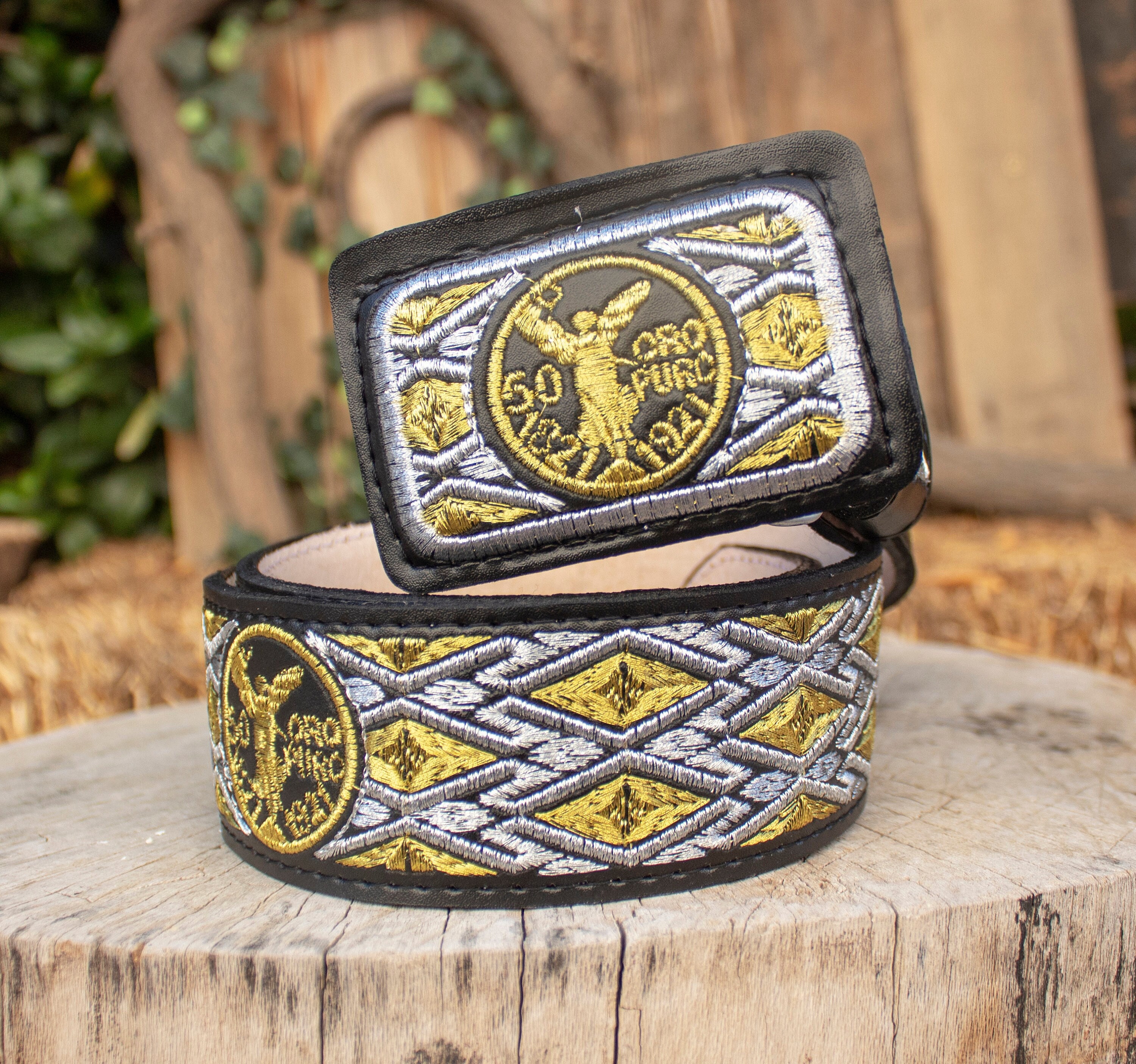 leather belt with churros Men main image 4