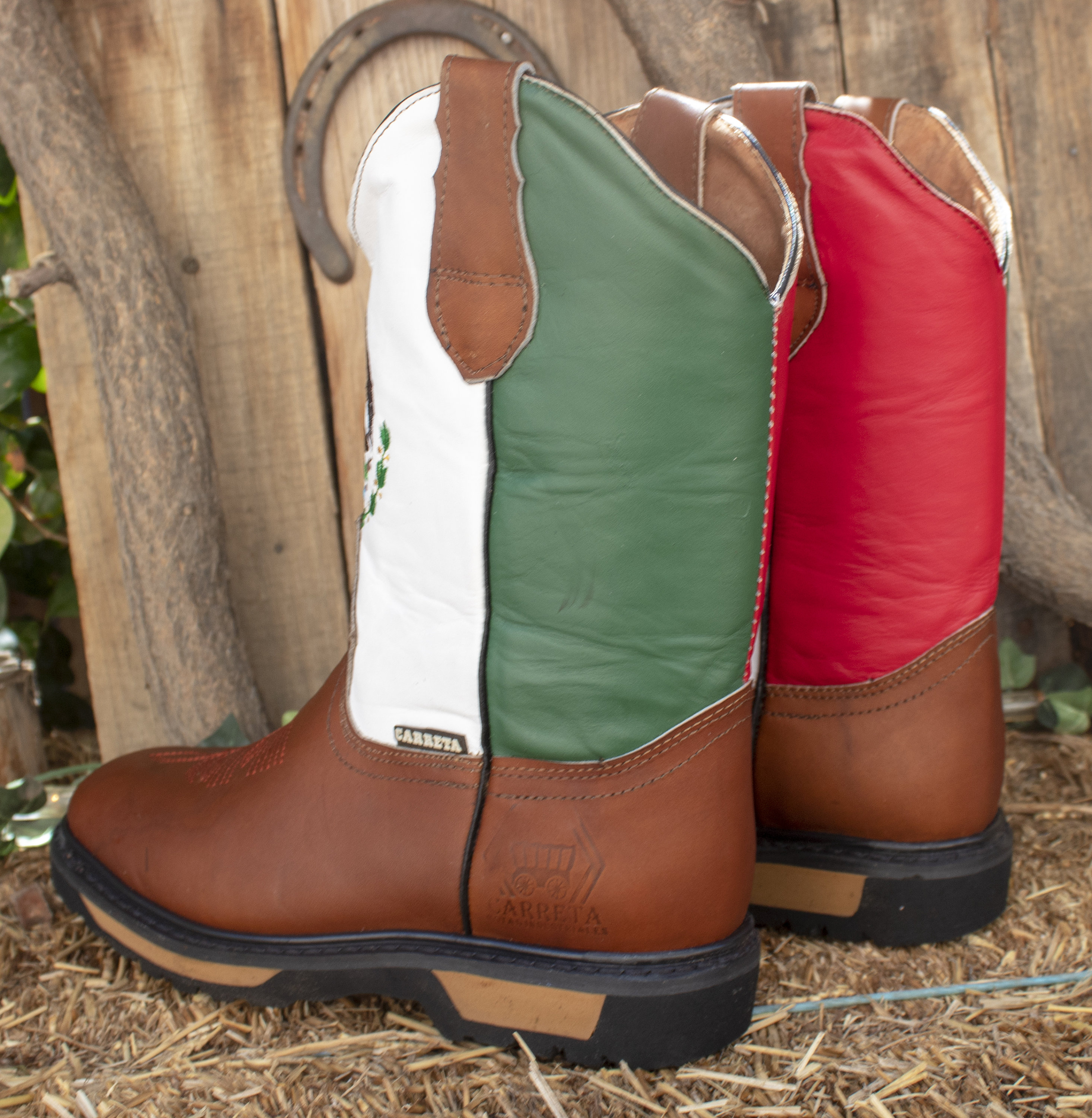 Mexican flag deals boots