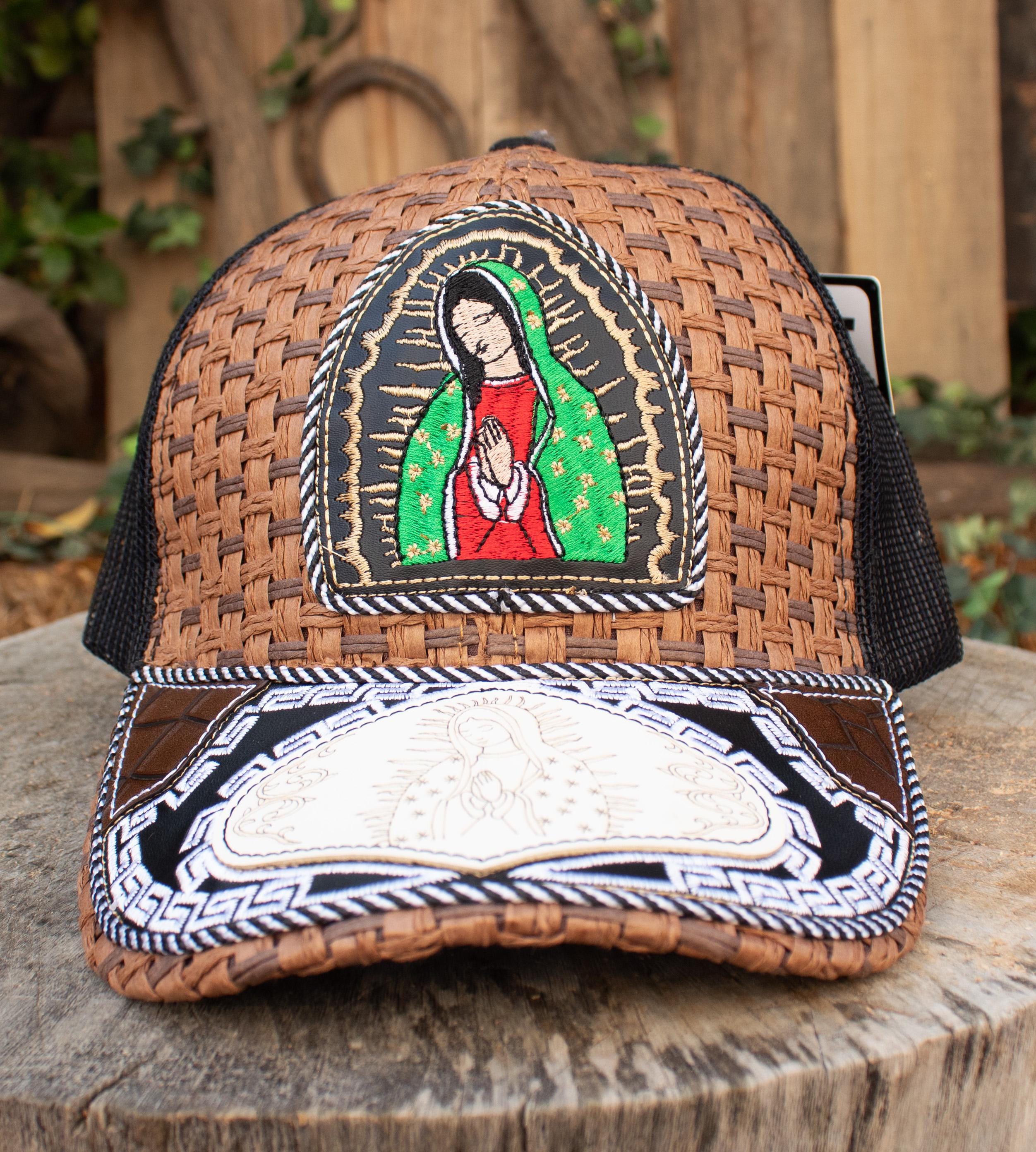 Virgen de Guadalupe hand painted hat Virgen Guadalupe Hat - Etsy main image 3
