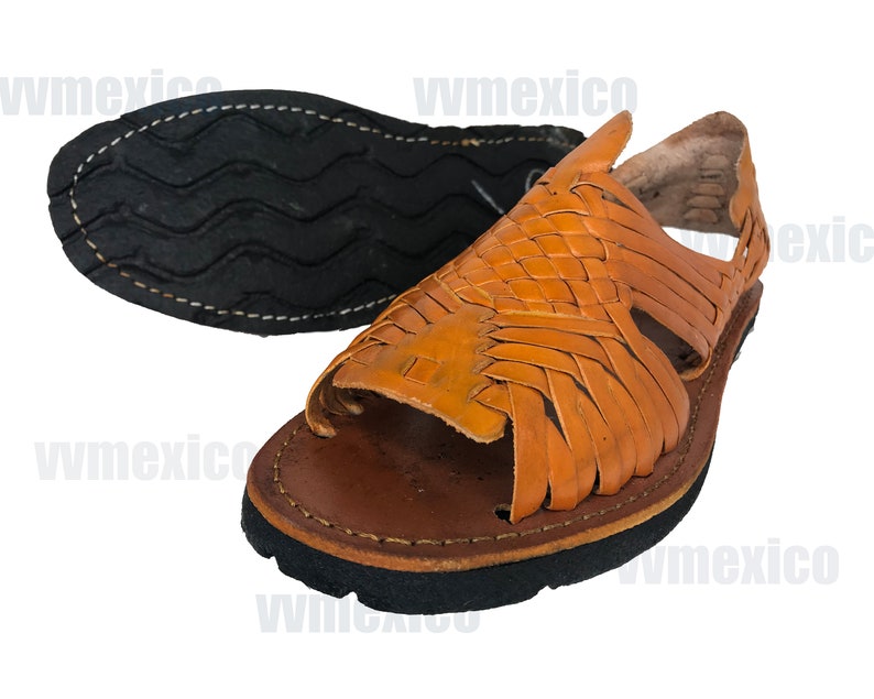 MENS LEATHER HUARACHES Sandals Made in Mexico With Tire Sole Etsy