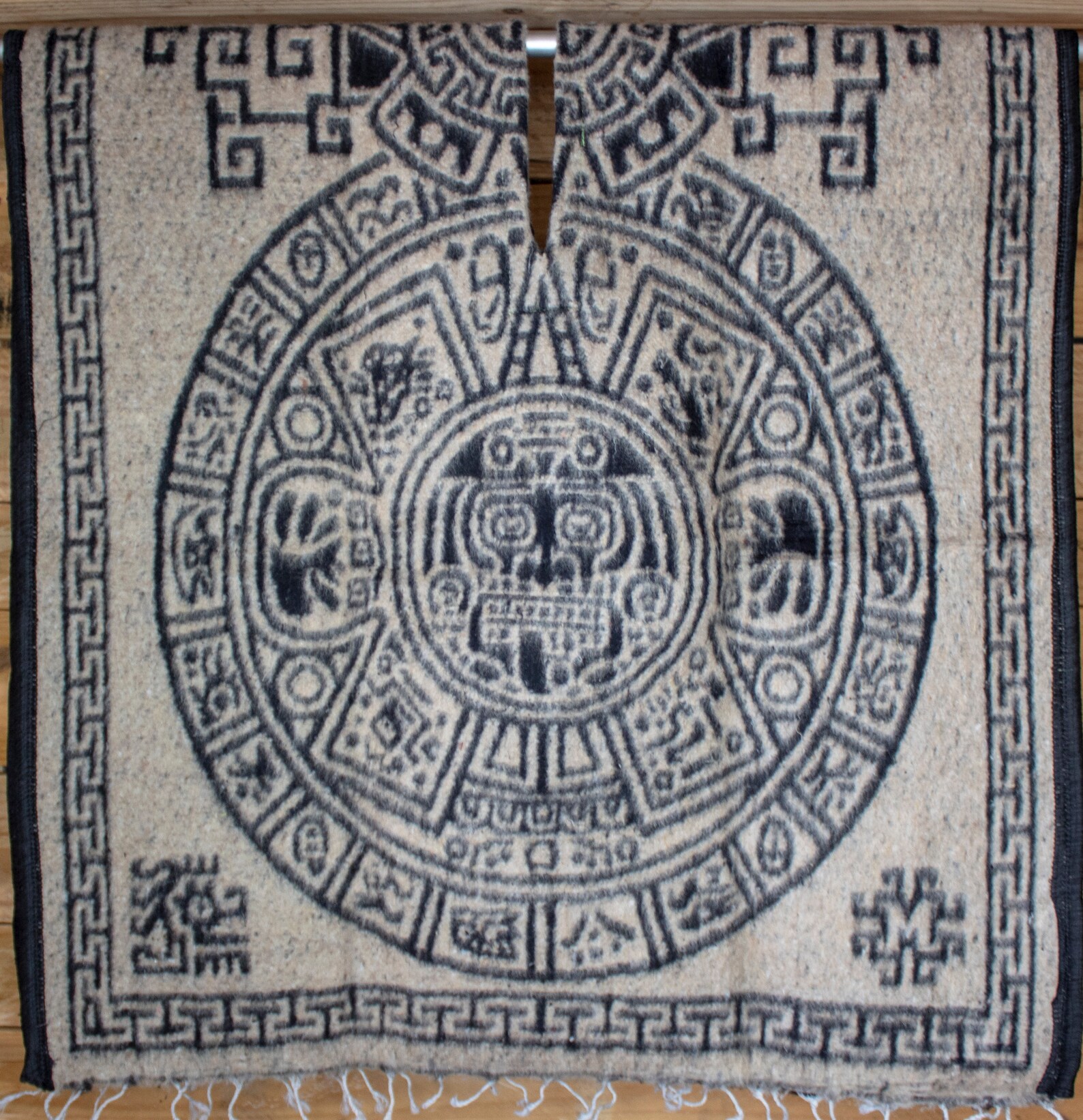 CHILDRENS YOUTH Kids AZTEC Calendar Sol Azteca 2 Sided Reversible ...