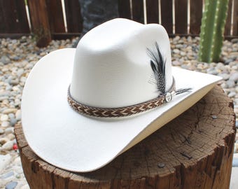 KIDS baby boys girls toddler Childrens Western COWBOY HAT with Feather Sombrero