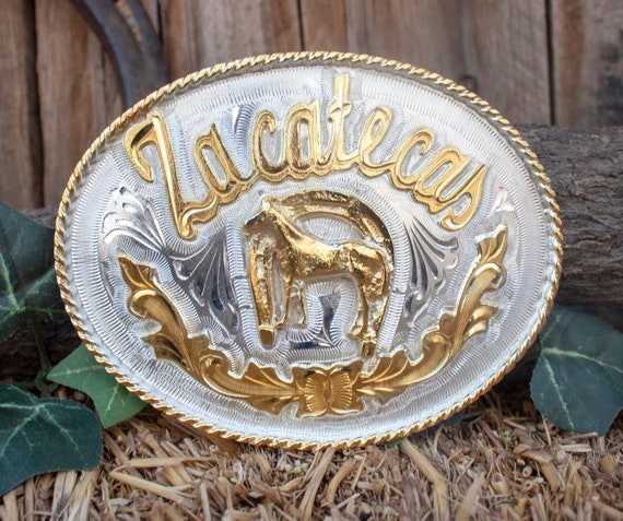 ZACATECAS MARIACHI HORSE Engraved Cowboy Western Horseshoe Alpaca