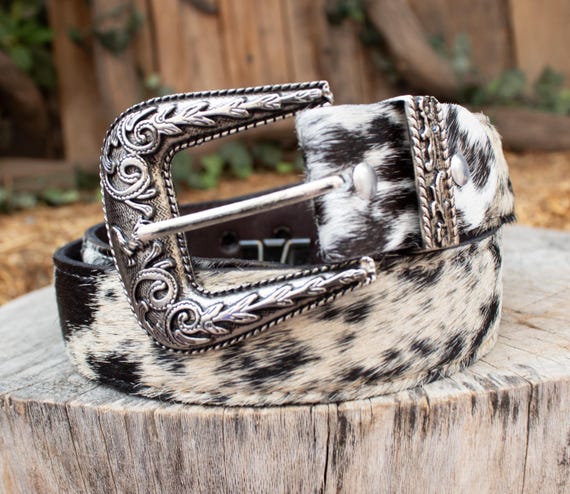 Authentic WOMENS Youth Western COW HAIR Cowgirl Cowboy Leather