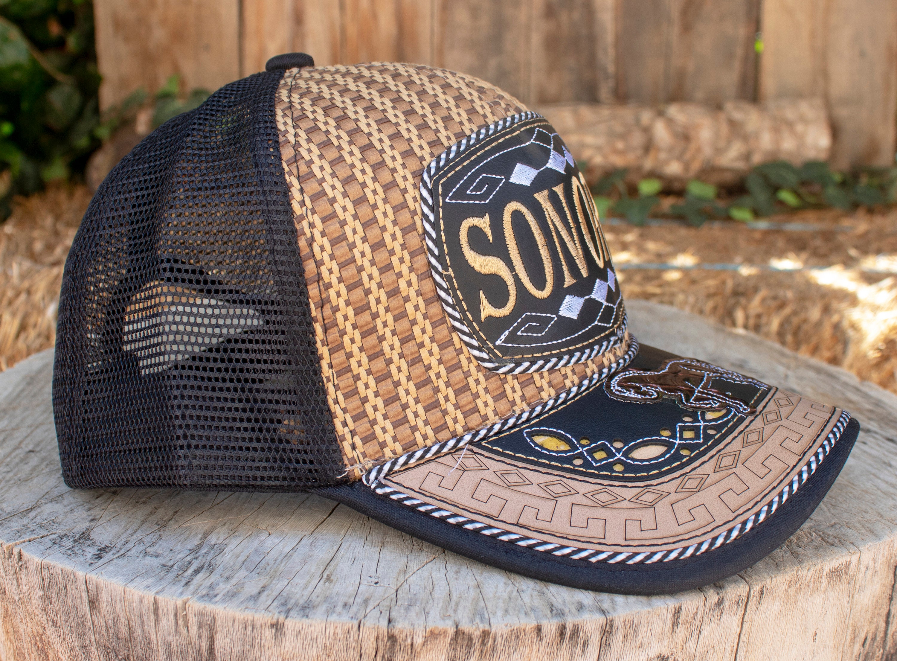 Sonora Mexico Embroidered Horse Western Rodeo Hat Adjustable Trucker Mesh Cap