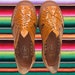 WOMENS LEATHER HUARACHE Sandals made in mexico with tire sole *all sizes 