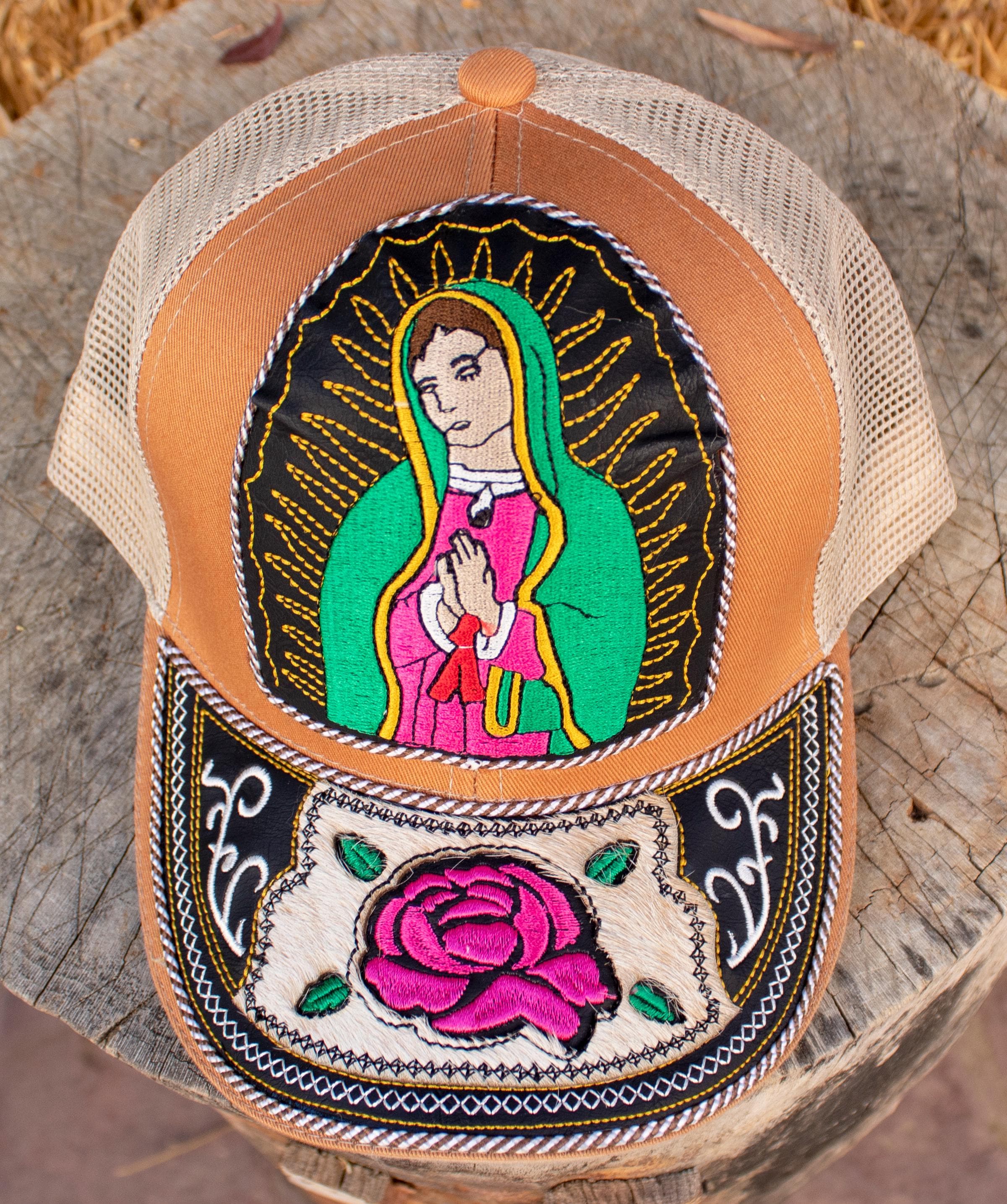 WOMENS Men's Unisex VIRGEN De GUADALUPE Virgin Mary Pink Rose