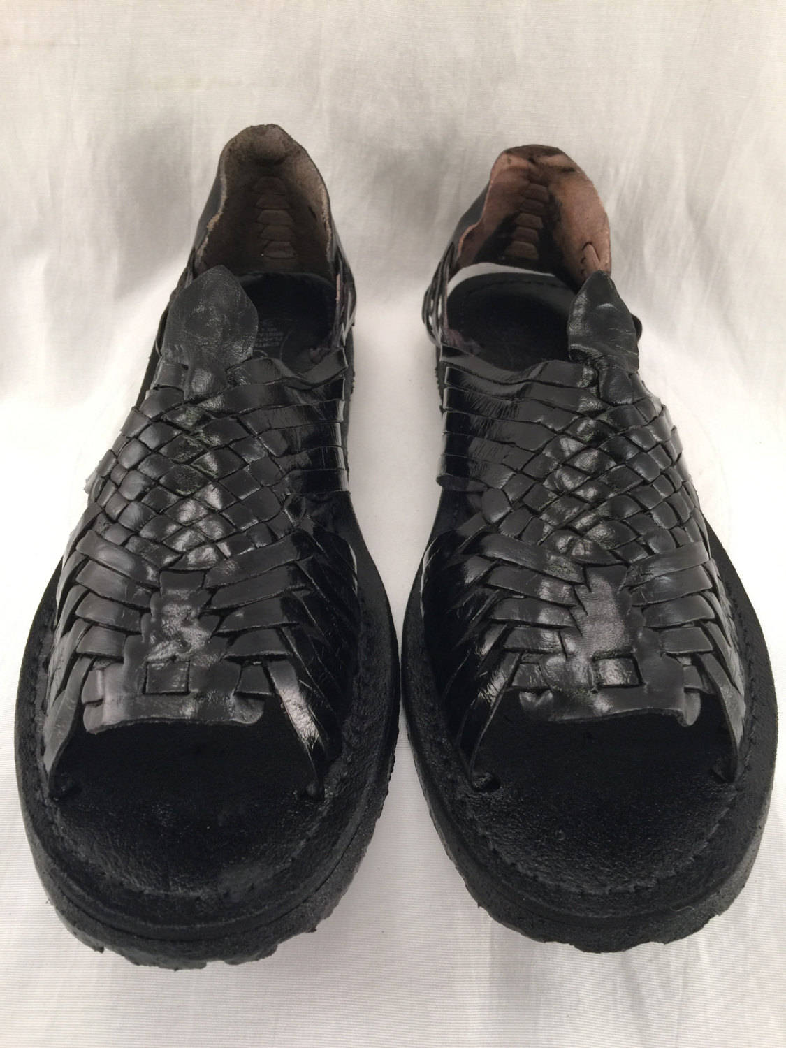 mens leather huarache sandals