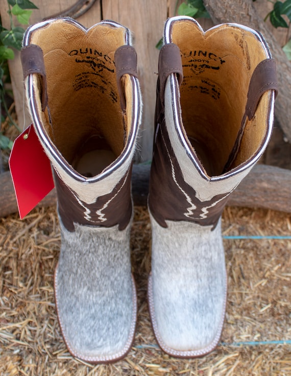 Bottes Cowboy Nocona 6502 – Gris Peau De Taureau, Taille 7.5 D, Fabriquées USA