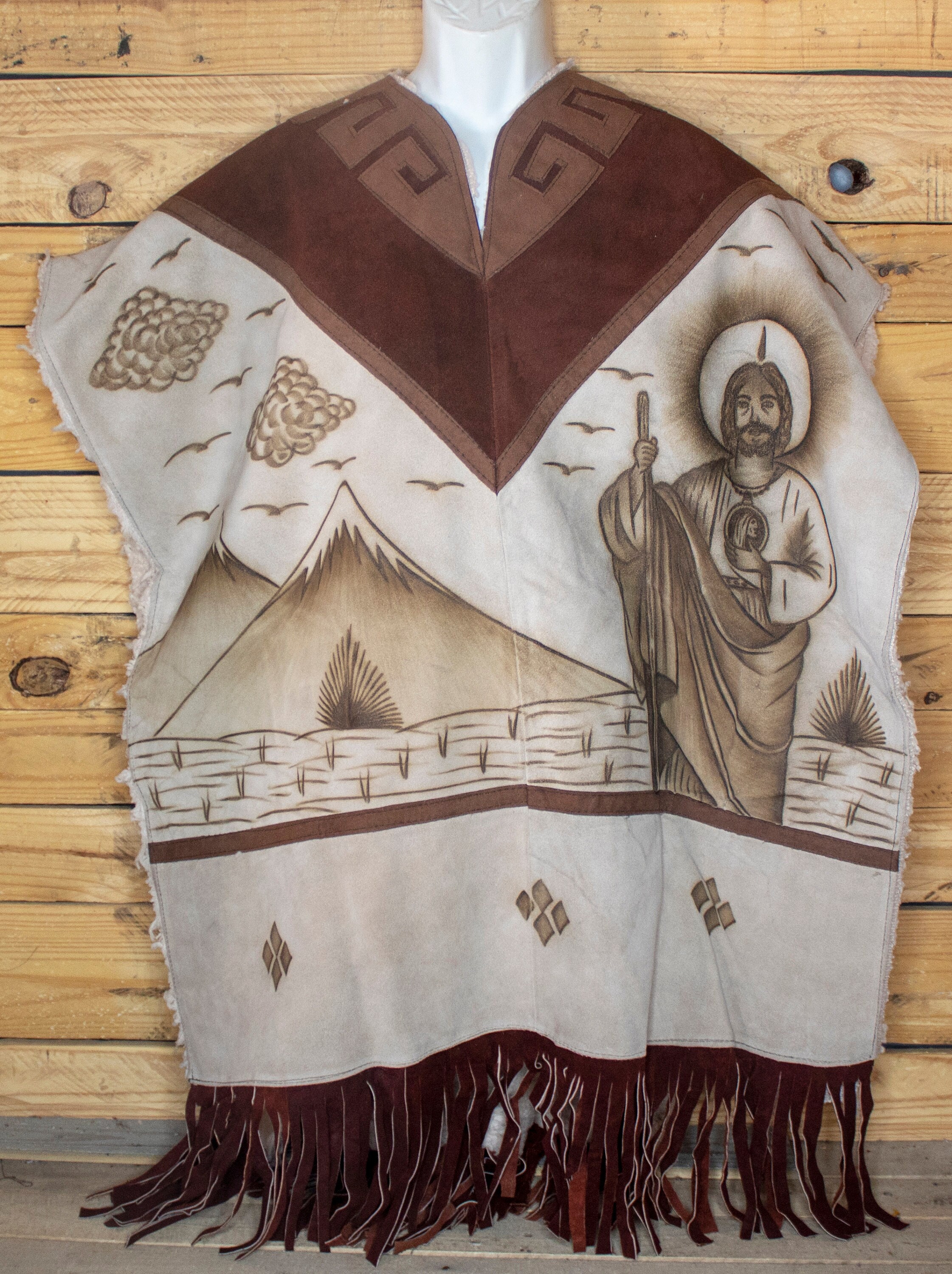 Mexican suede poncho - Etsy 日本
