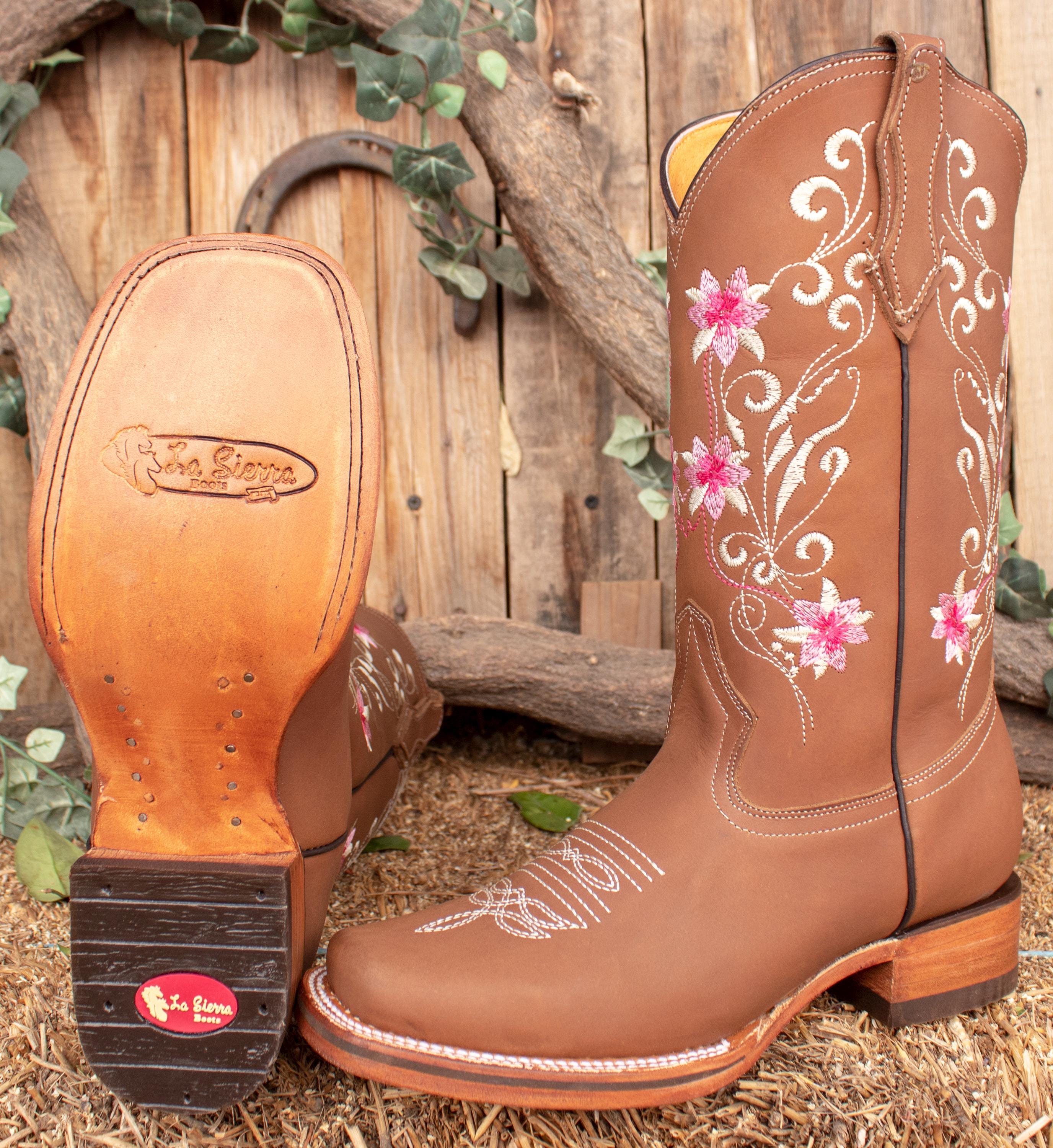 Stivali Western Cowboy Da Donna E Uomo – Ricamo Classico, Punta Quadrata, Tacco 3 Cm – Pelle, Cerniera Laterale – Per Equitazione E Moto