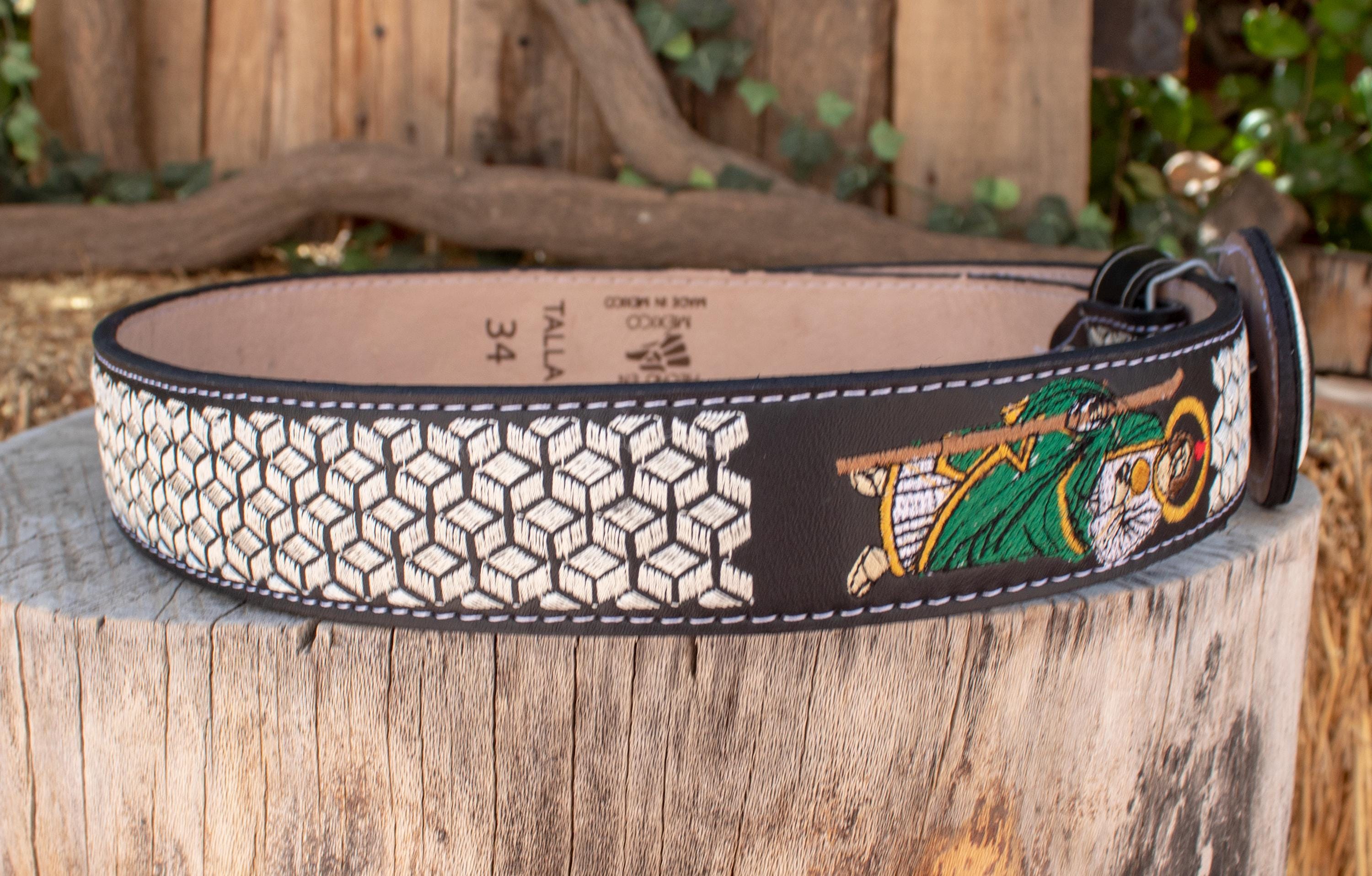 Mens Womens Western LEATHER SAN JUDAS St Jude Embroidered