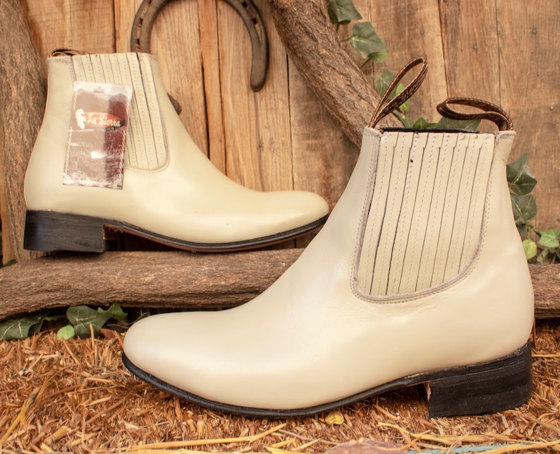 MENS AUTHENTIC LEATHER chelsea ankle boots Botines charro image 2