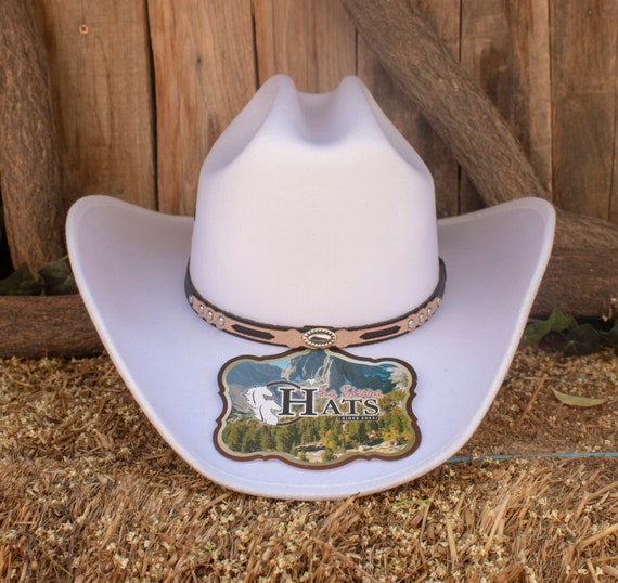 Women’s white Faux Felt Cowboy Hat Tejana Sombrero Men Women Faux Felt Western Cowboy Wide Indiana Hat Tejana  main image 4