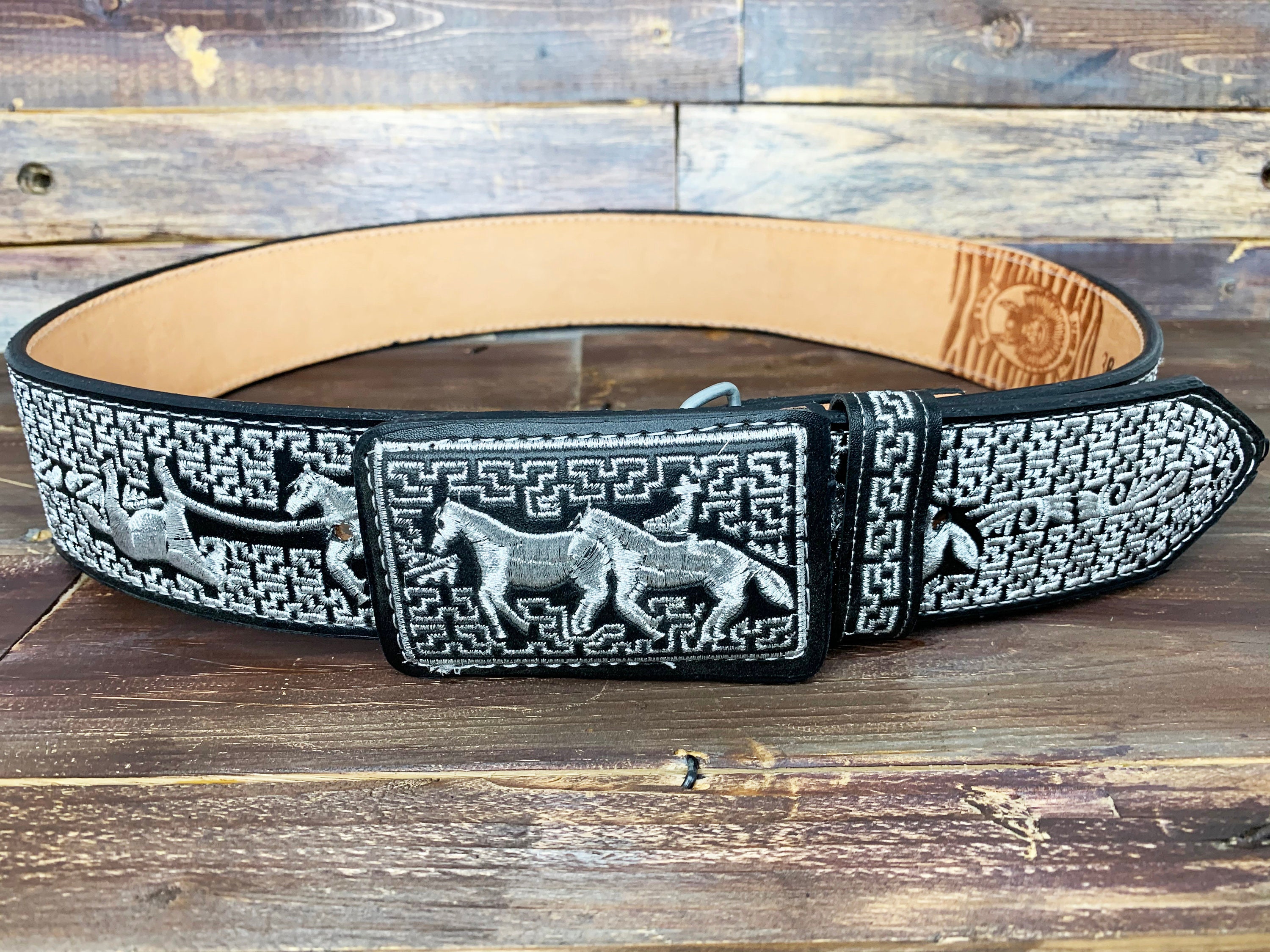 Hand-Made Charro Western Belt Buckles Horse