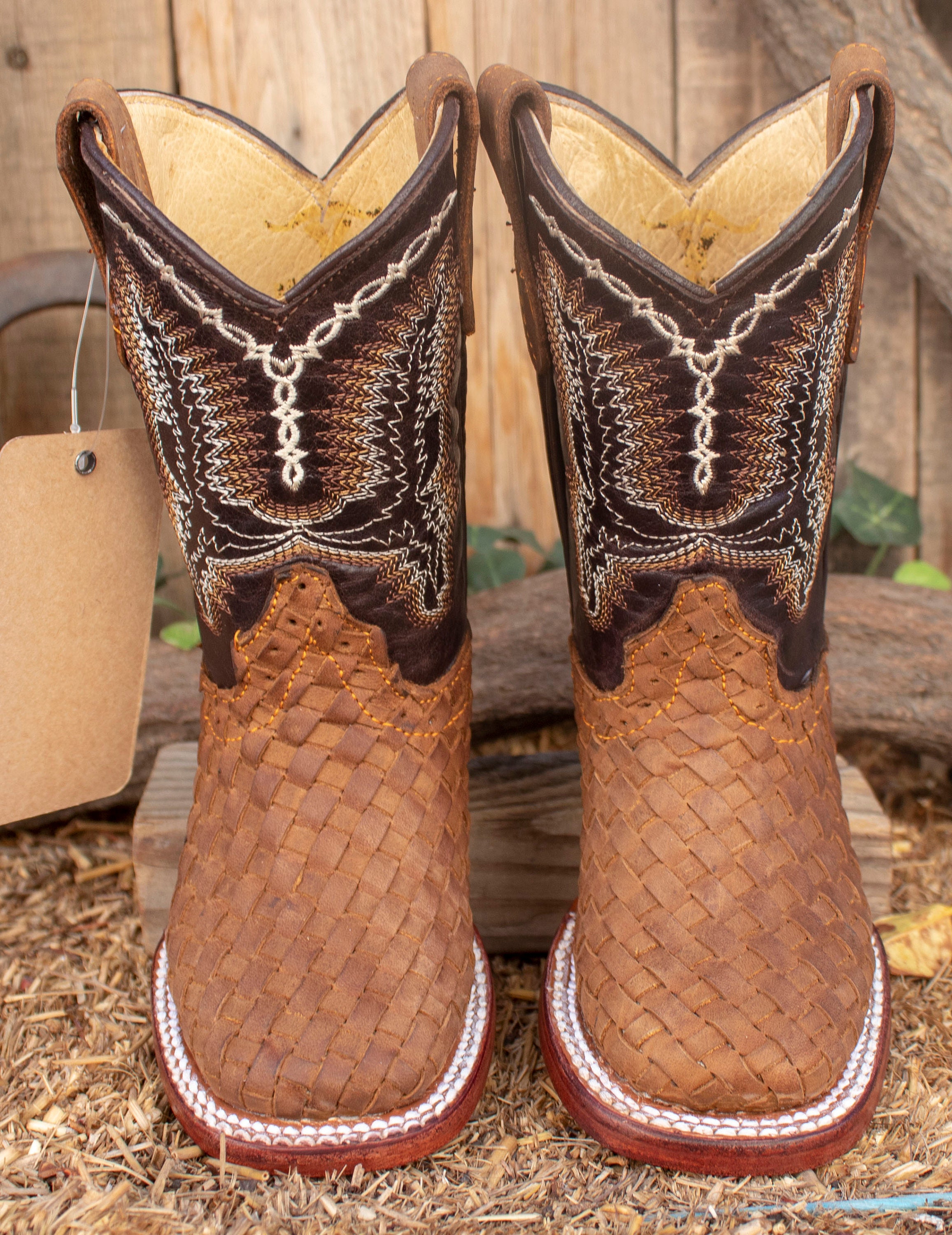 Basket weave hotsell cowboy boots