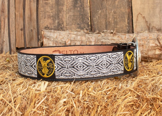 Mens WESTERN LEATHER CENTENARIO Embroidered Leather Belt and  display picture 2