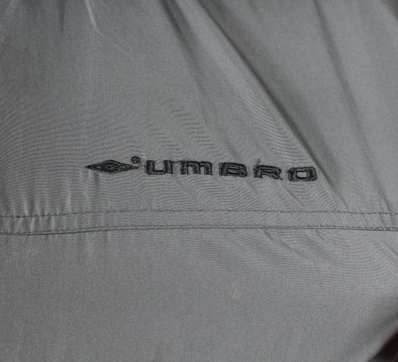 UMBRO Gray Tracksuit Bomber Jacket, Vintage 90s Refle… Gem