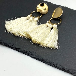 Ivory Tassel Earrings