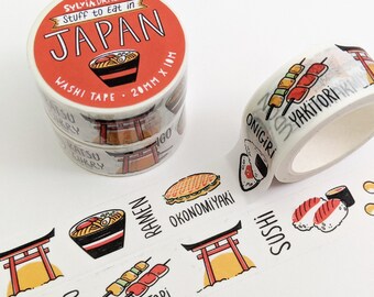 Stuff to Eat in Japan - Japanese Food Washi Tape