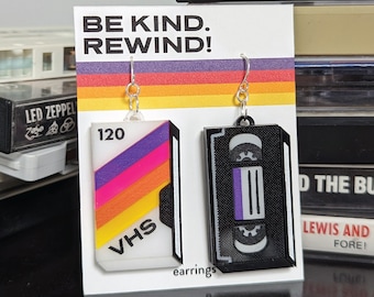 Retro VHS Tape Earrings