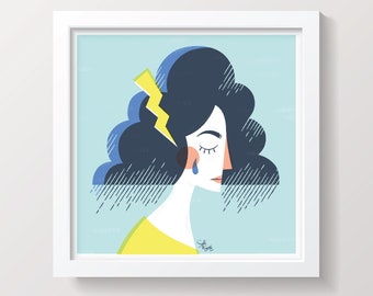 A Stormy Mind Print