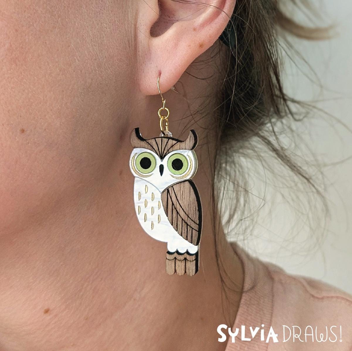 Night Owl Glow in the Dark Earrings