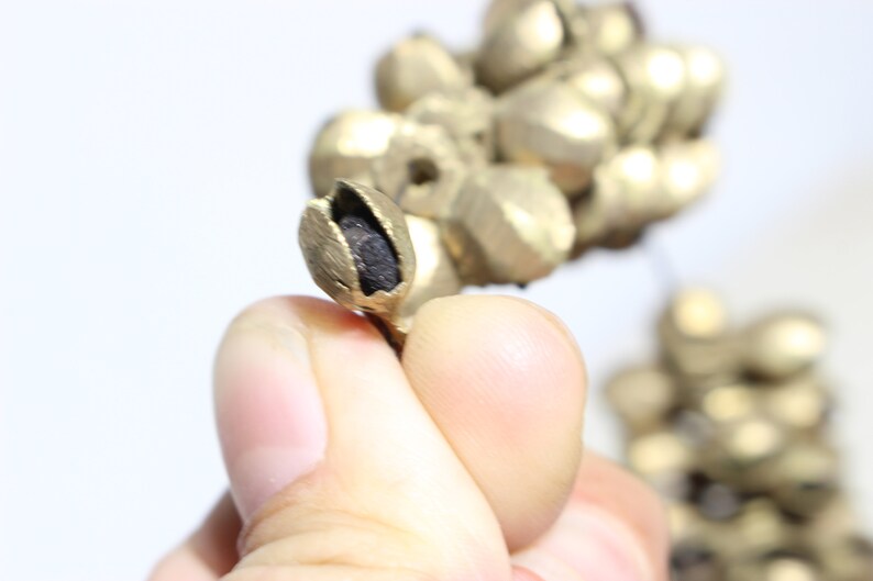 Vintage Set of 100 Pieces size 10 mm Brass Ghunghroo Bells