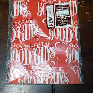 Vintage Gift Wrapping Paper, " For One of the Good Guys "