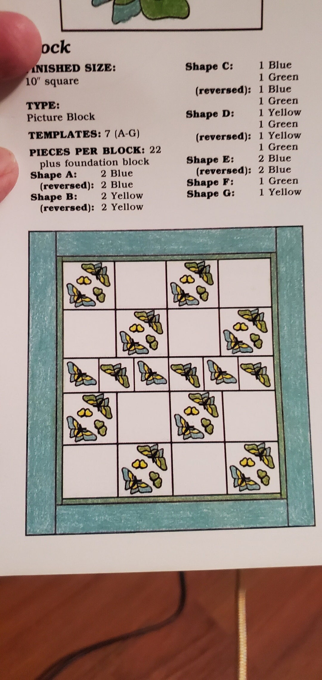 Butterflies Quilt Pattern, 1989 Oxmoor House Etsy