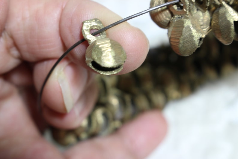 Vintage Set of 100 Pieces size 10 mm Brass Ghunghroo Bells