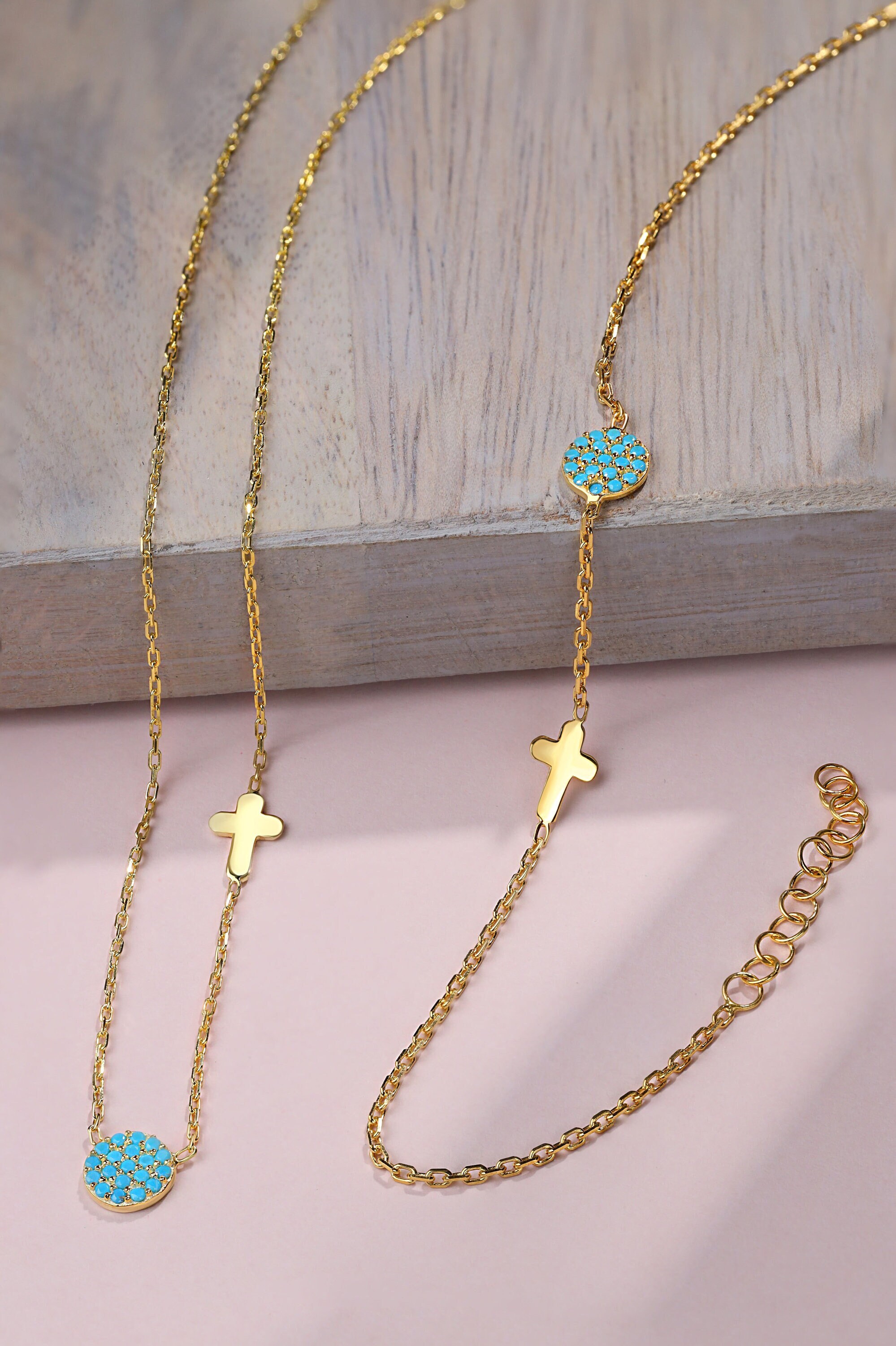 14Kt Gold Plated Charm Necklace Gold Charm Necklace Etsy