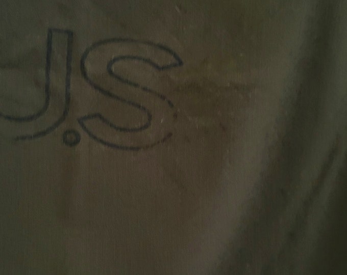 MILITARY WOOL BLANKET Olive Drab. Make a Rug. Wool Applique. Make