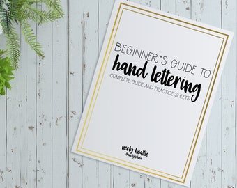 Beginner's Guide to Hand Lettering (+ practice worksheets & bible journaling)